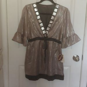Hale Bob Metallic Blouse